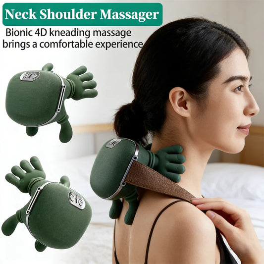 Masajeador de cuello, masajeador de hombros y cuello con amasado, dispositivo de protección cervical