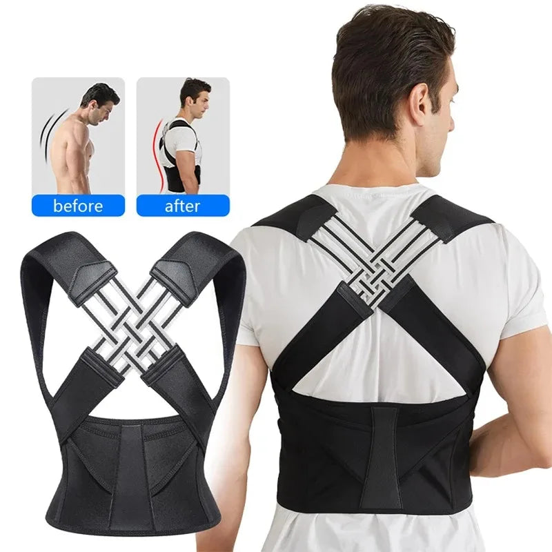 Corrector de Postura Ajustable para Espalda y Hombros
